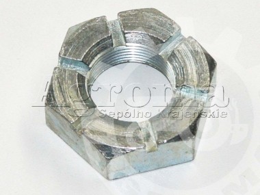 Nakrętka koronkowa czopu zwrotnicy C-330, C-360, C-385