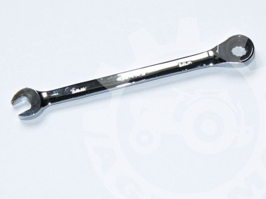 Klucz płasko-oczkowy z grzechotką 16 