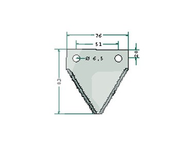 Nożyk listwy tnącej Claas