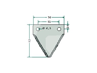 Nożyk listwy tnącej Claas