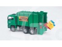 Zabawka 02763 śmieciarka Man z załadunkiem bocznym Bruder
