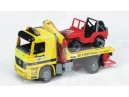 Zabawka 02662 Pomoc drogowa Mercedes Actros z Jeepem Bruder