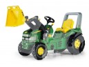 Zabawka Traktor John Deere X-trac z ładowaczem na pedały