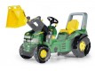 Zabawka Traktor John Deere X-trac z ładowaczem na pedały