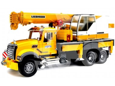 Zabawka 02818 Mack z dźwigniem Liebherr