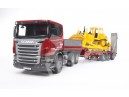 Zabawka 03555 Scania z naczepą i buldożerem